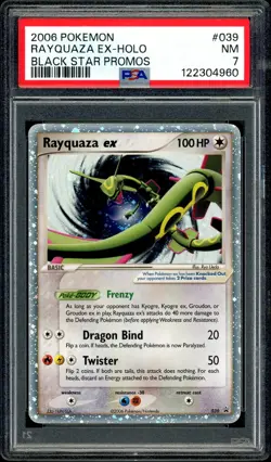 Pokemon PSA 7 Rayquaza ex Holo 039 Black Star Promo 2006 - Image 3