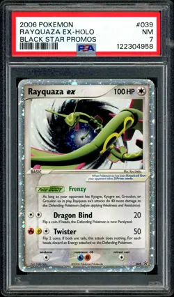 Pokemon PSA 7 Rayquaza ex Holo 039 Black Star Promo 2006 - Image 3