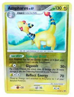 Ampharos 1/127 Reverse Holo Platinum Base Set 2009 - Pokemon Card TCG (LP) - Image 1