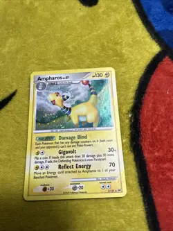 Pokemon Platinum Holo Ampharos 1/127 LP - Image 1