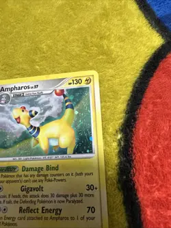 Pokemon Platinum Holo Ampharos 1/127 LP - Image 2