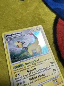 Pokemon Platinum Holo Ampharos 1/127 LP - Image 3