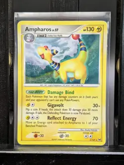 TCG Pokemon Ampharos Holo Rare 1/127 Platinum 2009: LP Ungraded - Image 1