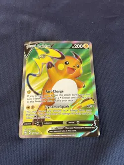 Raichu V (Full Art) 158/172 Swsh09: Brilliant Stars Holo near mint pokemon - Image 1