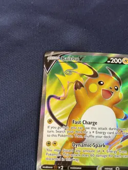 Raichu V (Full Art) 158/172 Swsh09: Brilliant Stars Holo near mint pokemon - Image 2