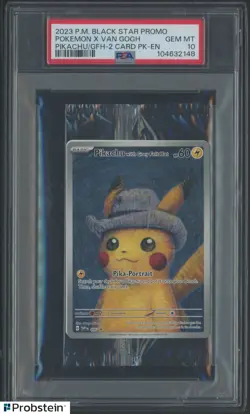 Pokemon Pikachu With Grey Felt Hat Van Gogh 085 Graded Sealed Promo PSA 10 - Image 1