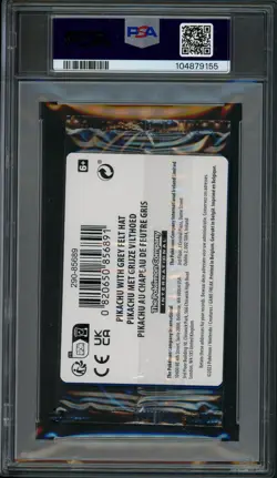 #2 Pokemon Pikachu with Grey Felt hat Van Gogh 085 Graded Sealed Promo PSA 10 - Image 2