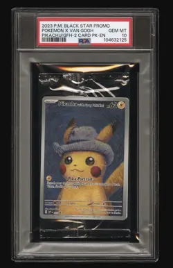 Pokemon Pikachu with Grey Felt Hat Van Gogh 085 Graded Sealed Promo PSA 10 - Image 1