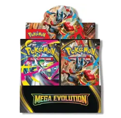 Pokemon TCG Mega Evolution Enhanced Booster Display Box - 36 Packs & Box Topper - Image 1