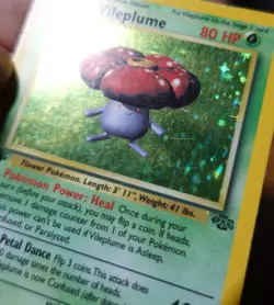 Vileplume 15/64 1st Edition Holo Jungle Holobleed Error Misprint Pokemon Card PL - Image 4