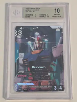 Gundam ST01-001 LR+ Alt Art RX 78 - Gundam Card Game BETA (English) - BGS 10 - Image 1