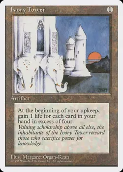 4th Edition MTG 1 Ivory Tower Magic - Image 1