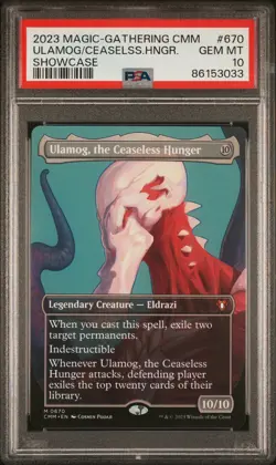 2023 Magic ULAMOG CEASELESS HUNGER Commander Masters Showcase #670 PSA 10 POP 1 - Image 1