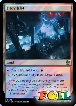 Fiery Islet 0278 MTG WHO Rare NP Foil - Image 1