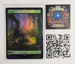 Forest 0306 - Foil - Full Art - Final Fantasy - FIN - MTG - Image 1