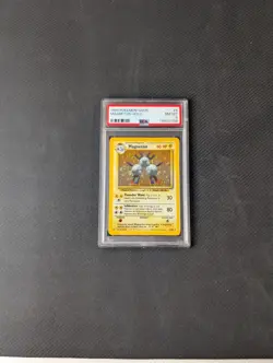 1999 POKEMON BASE SET UNLIMITED #9 MAGNETON-HOLO PSA 8 - Image 1
