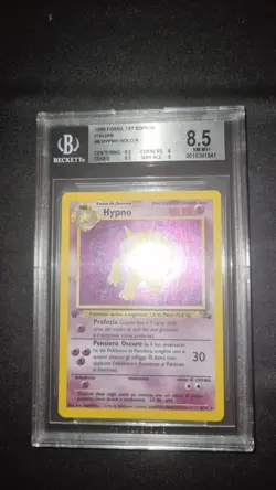 Pokemon Hypno 8/62 - Fossil 1st Edition ITA - BGS 8.5 - 1999 - Image 2
