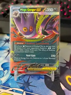 Pokemon TCG Mega Gengar ex 056/094 Me02: Phantasmal Flames NM PACK FRESH - Image 1