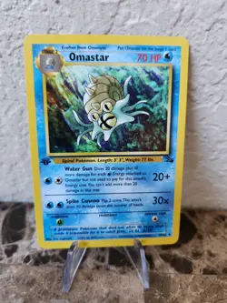 Pokemon Omastar 1st Edition 40/62 Fossil Set 1999 Near Mint NM WoTC - Image 1