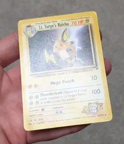 Pokemon TCG - Lt. Surge's Raichu 28/132 Rare 2000 Gym Heroes - LIGHTLY PLAYED - Image 3
