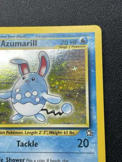 Pokemon Azumarill 2/111 Neo Genesis Holo Rare LP Swirl(s) - Image 3