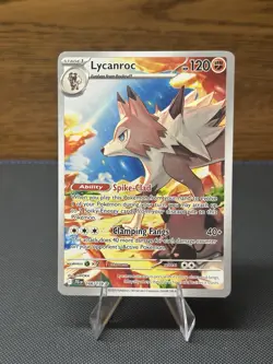 Pokemon TCG Journey Together Lycanroc IR 166/159 Mint/Near Mint Condition - Image 1