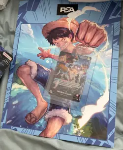 One Piece Monkey D. Luffy OP05-060 | PSA Magazine Exclusive Promo w/Magazine - Image 1
