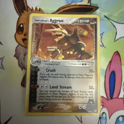 Pokemon TCG Team Magma's Aggron Holo Rare Card 7/95 Team Magma vs Team Aqua - Image 1