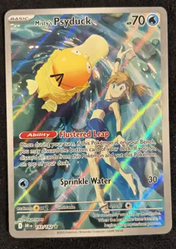 2025 Pokemon TCG Misty’s Psyduck Destined Rivals 193/182 Illustration Rare - Image 1