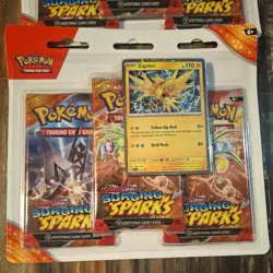 Pokemon TCG Surging Sparks 3 Pack Blister - Zapdos Quagsire Promo - Lot of 2 - Image 2