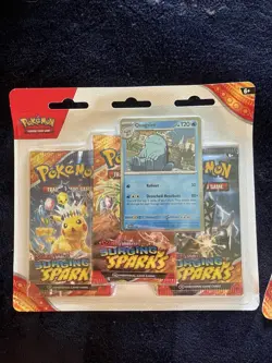 Pokemon TCG Surging Sparks 3 Pack Blister - Zapdos Quagsire Promo - Lot of 2 - Image 2