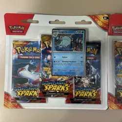 Pokemon TCG Surging Sparks 3 Pack Blister - Zapdos Quagsire Promo - Lot of 2 - Image 2