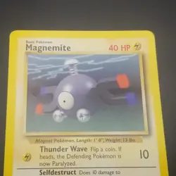Magnemite 53/102 - Base Set 4th Print 1999-2000 - VINTAGE POKEMON CARD - LP - Image 2