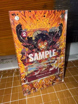 Monkey.D.Luffy OP01-024 Romance Dawn One Piece Magnetic 🧲 Extended Art Case - Image 1