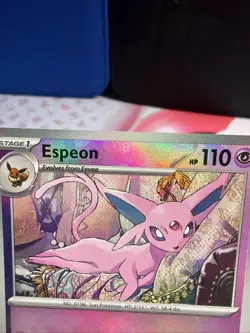 Espeon 033/131 Masterball Reverse Holo Prismatic Evolutions Pokemon TCG NM - Image 3