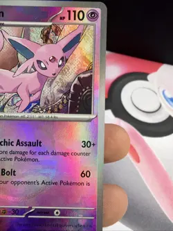 Espeon 033/131 Masterball Reverse Holo Prismatic Evolutions Pokemon TCG NM - Image 5