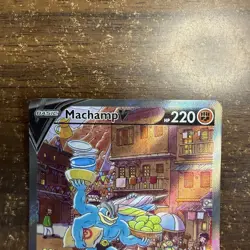 Machamp V 172/189 Astral Radiance Alternate Art Holo Pokemon Card NM - Image 2