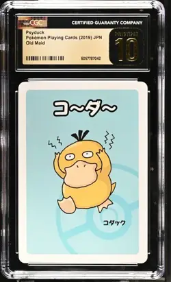 Pokemon Psyduck Old Maid Playing Card CGC 10 Pristine Japanese - Image 1