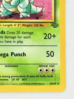 Nidoqueen 23/64 Non Holo Rare Jungle Pokemon Card - Image 5