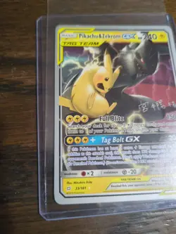 Pokemon TCG Pikachu & Zekrom GX Team Up NONHolo Card 33/181 World Championship - Image 2