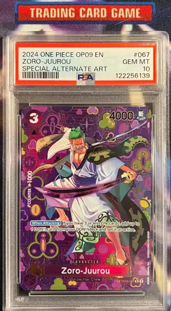 PSA 10 Zoro-Juurou (SP) OP05-067 Emperors in the New World Foil ENGLISH - Image 1