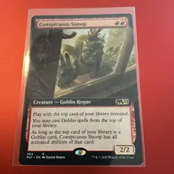 MTG Conspicuous Snoop Extended Art - Core Set 2021 #364 - Image 1
