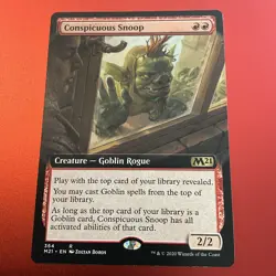 MTG Conspicuous Snoop Extended Art - Core Set 2021 #364 - Image 2