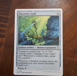 Thornbite Staff (White Border) MTG Mystery Booster 2 (MB2) (NM) - Image 1