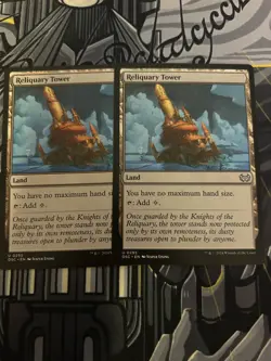 MTG x2 Reliquary Tower Commander: Duskmourn: House of Horror Regular - Image 1