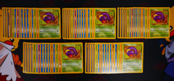 MP/HP (Unlimited) 5x COMPLETE Pokemon FOSSIL Set COMMON 80-Card LOT Non-Holo/62 - Image 1