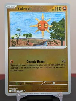 Pokemon Solrock #075/132 English Mega Evolution Reverse Holo - Image 1