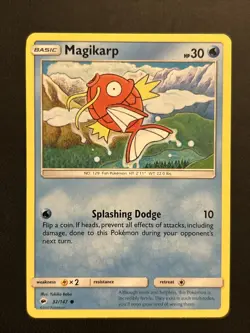 Pokemon SM Burning Shadows, Magikarp 32/147 Common NM - Image 1