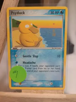 Pokemon Psyduck 70/109 TRR EX Team Rocket Returns Moderate Play - Image 1