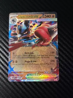 Pokemon Lucario ex (012) Me: Mega Evolution Promo Holo TCG - Image 1